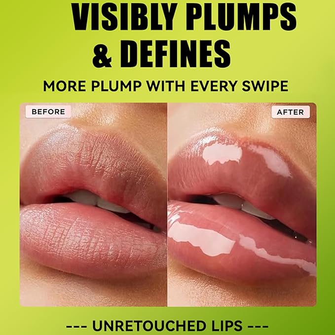 8 Colors Lip Oil Lip Glaze, Big Brush Lip