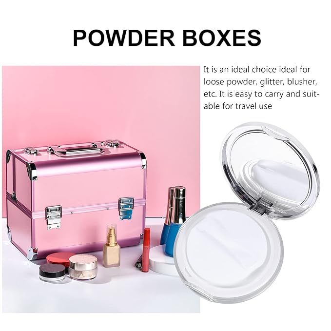 Powder Container 2pcs Loose Powder Containers with Elasticated 5g