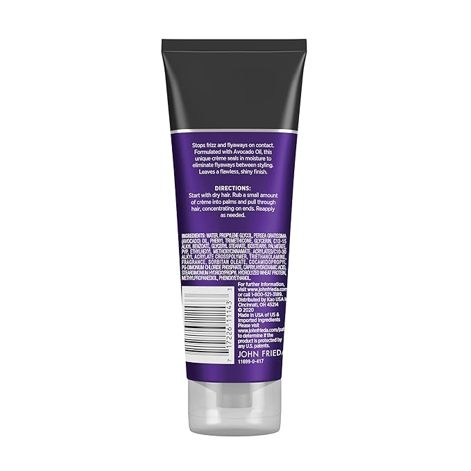 John Frieda Frizz Ease Secret Weapon Touch-Up Crème, Smoothing Cream for Flyaways, Frizz-Free & Split Ends, Infused with Avocado Oil to Seal in Moisture and Eliminate Flyaways, 4 Oz, Pack of 2