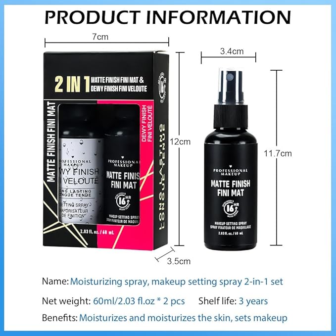 Kaely 2IN1 Hydrating Setting Spray for Face,Primer Face & Cruelty-Free