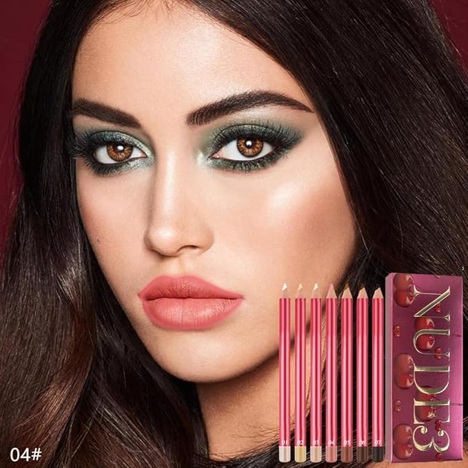 12Pcs Lip Liner Pencil Set - Matte Lip Combo for Women, Waterproof & Smudgeproof, Precise Lip Shaping & Sculpting, Includes Sharpener, Assorted Colors Set A