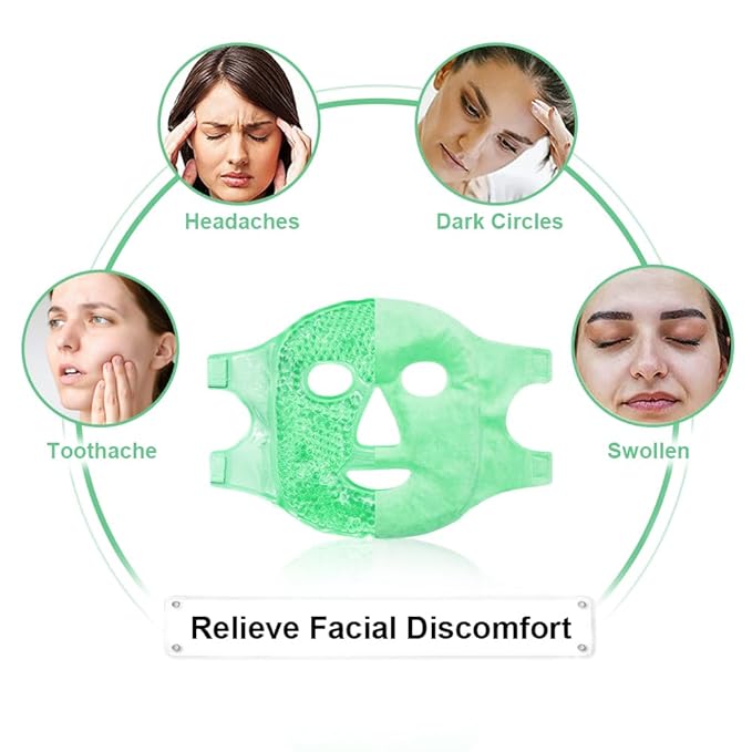 Cold face eye masks ice