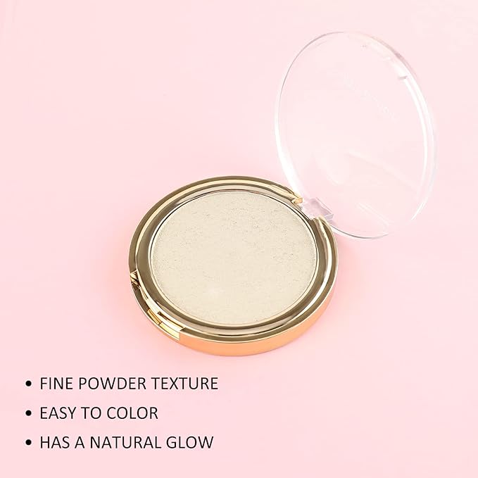 Boobeen Highlighter Powder Palette - Glow Shimmer Illuminator Brighten Skin