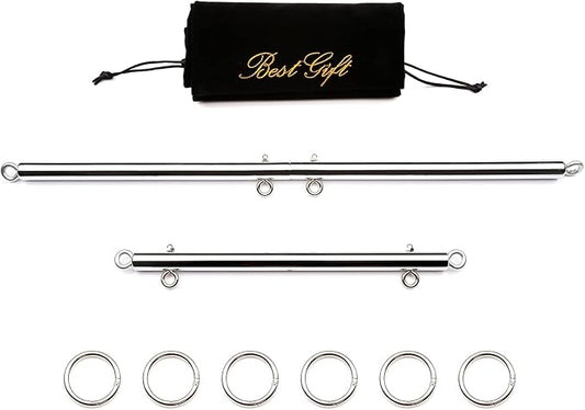 2pcs Silver Pilates Spreader Bar Kit Sports Aid