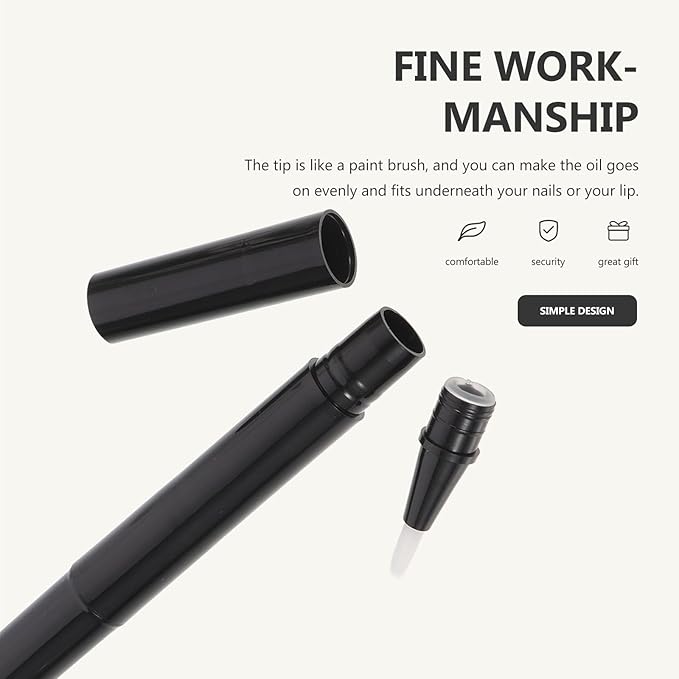 FRCOLOR Empty Nail Oil Pen with Brush Tip 3ml