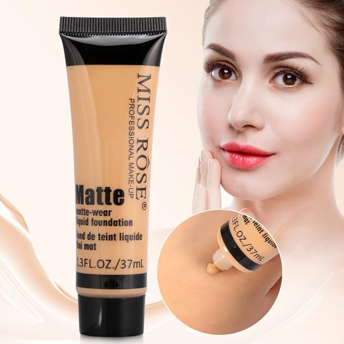 matte, Smooth Liquid Concealer Cream, Makeup Base Face Cream(#6) matte