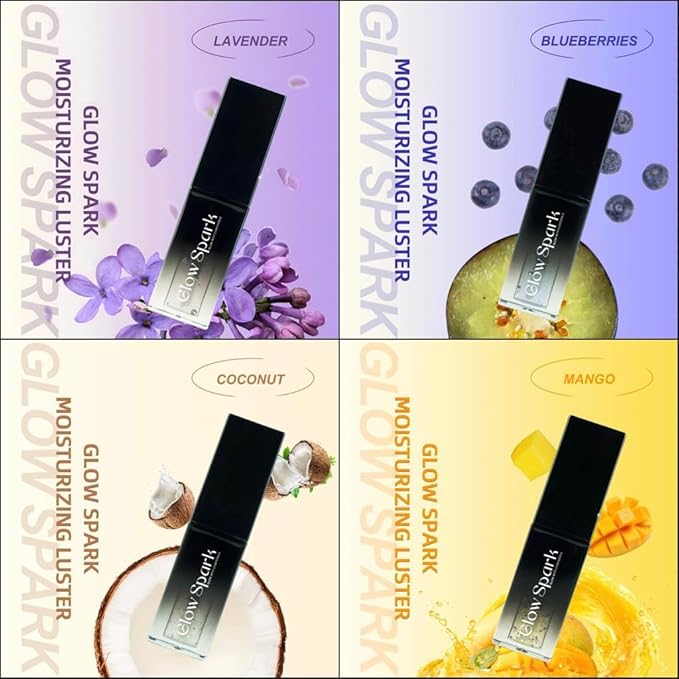 Lip Glow Oil for Radiant, Fuller Lips. Luxurious Hydration & All-Day Moisture for Lip Elegance (Cherry)