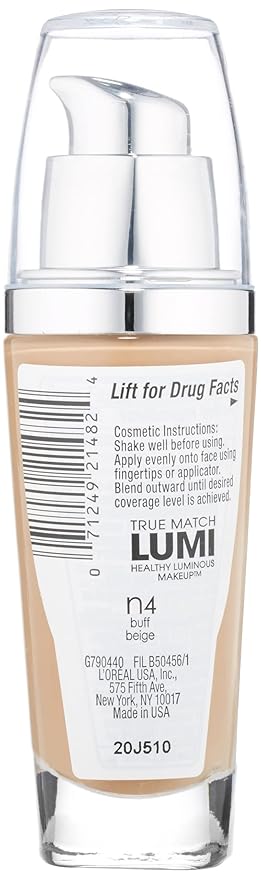 L'Oreal Paris True Match Lumi Healthy Luminous Makeup, fl; oz.