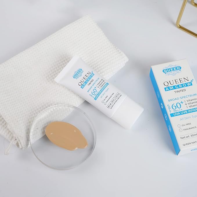 QUEEN AM GLOW | TINTED Sunscreen SPF 60 (03-Neutral Tan)