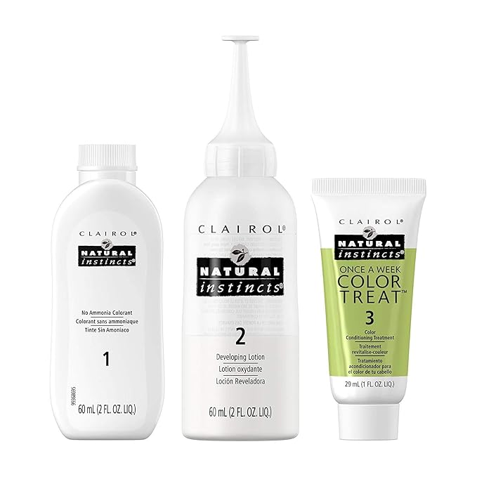 Clairol Natural Instincts Semi-Permanent Hair Dye for Men, M11 Medium Brown Hair Color, Pack of 3