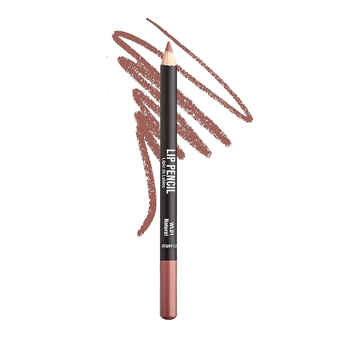 Professional Slim Lip Pencil, Creamy Soft Lip Liner, Smooth Long-Lasting Rich Lip Color, Natural Lip Makeup, Water-Resistant Lip Crayon (Natural)