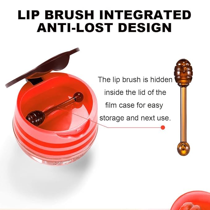 2PCS Strawberry & Honey Lip Balm,