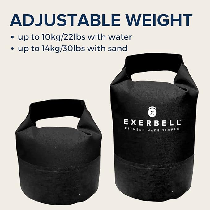 Foldable & adjustable kettlebell 2-14 kg – water-
