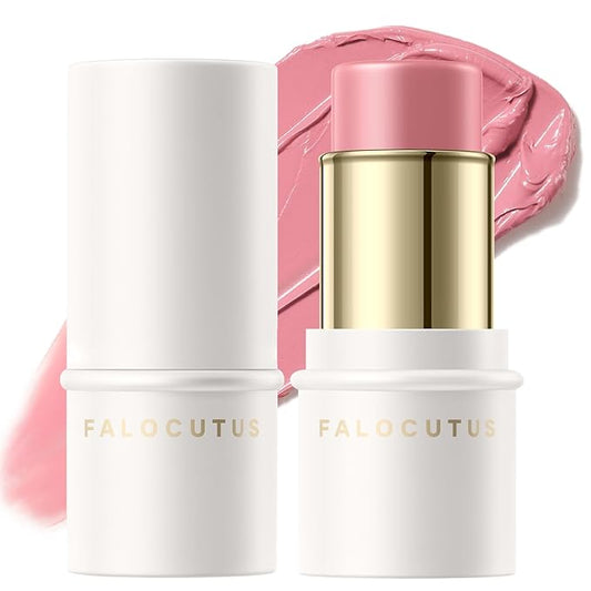 2Pcs Cream Blush Makeup Stick,Monochromatic Multi-Stick Face Blush