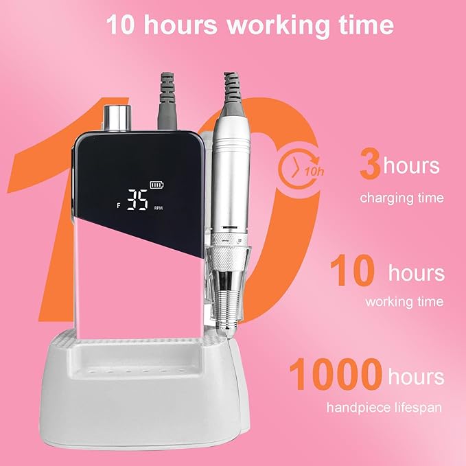 Professional Nail Drill ,OBEEGOO Rechargeable