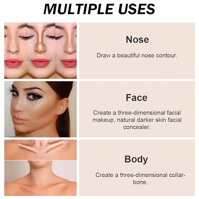 Pot Concealer with Makeup Brush Set,Tattoo Color Correcting ojeras (07-DEEP)