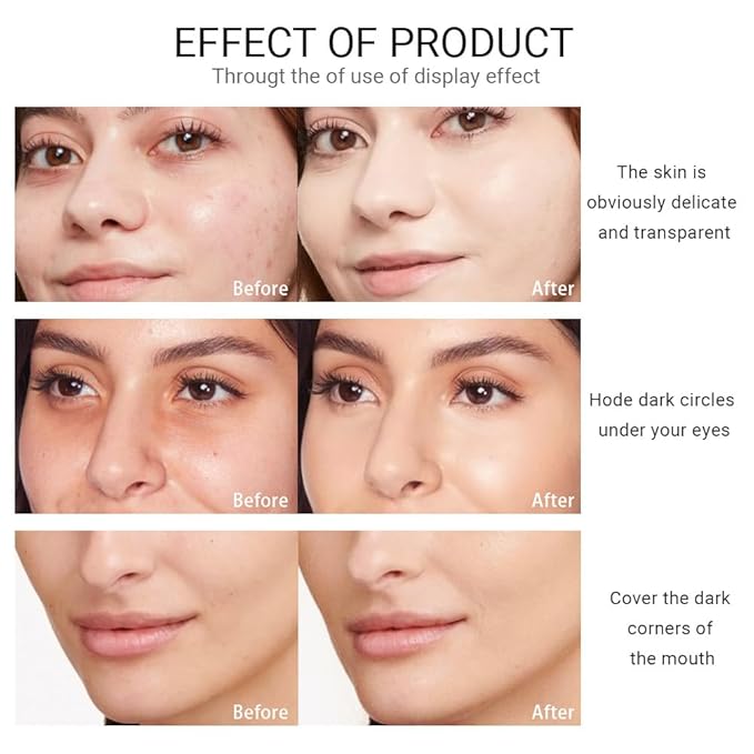 Matte Cream Oil Free Concealer Foundation Pack with