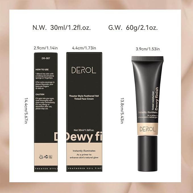 Liquid Foundation,Matte 3-in-iquid Foundation Lightweight, Hydrating CC Cream Cruelty-Free (05) 1 L