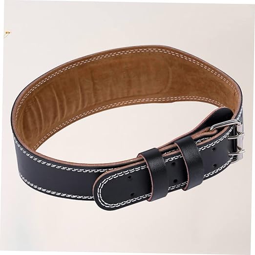 GLEAVI Men's Leather Belts Exercise Belt Powerlifting Belts