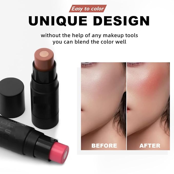 MAEPEOR Matte Blush 6 Color Smooth Creamy Shiny (Color 02)