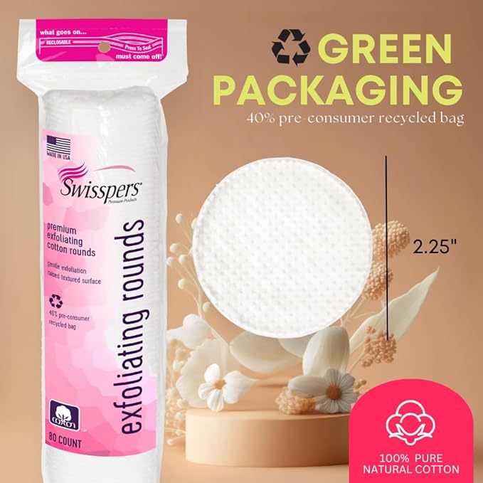 Swisspers premium exfoliating rounds, 2