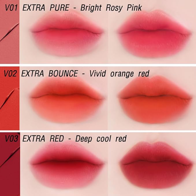 BBIA Last Velvet Tint - Soft & Creamy Matte Finish Lip Stain, Blur Effect with Velvety Texture, Long-Lasting, High Pigment, Lightweight, Non-Drying, Vegan, Korean Lip Makeup (V04 EXTRA MOOD)