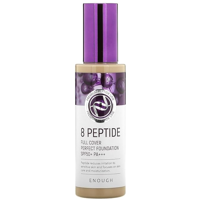 Enough 8 Peptide, Full Cover Perfect Foundation, SPF 3.53 oz