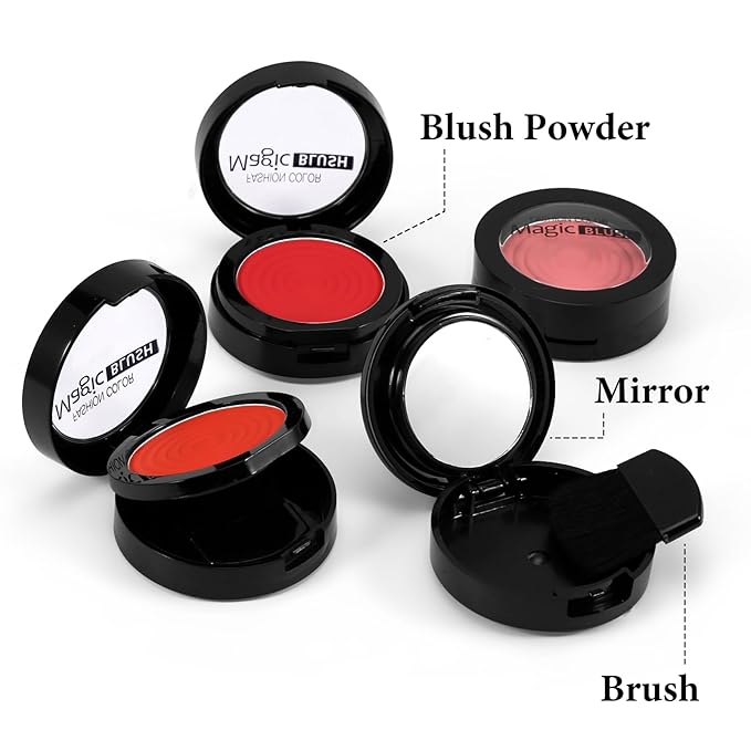 Boobeen Soft Blend Powder Blush for Cheeks, Buildable