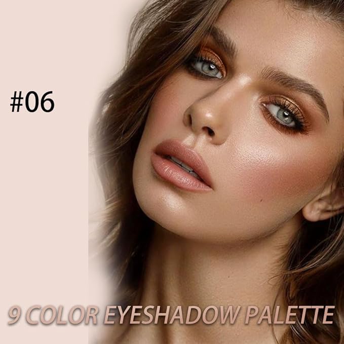 Neutral Nude Brown Smokey Eye Shadow Palette,Rose Gold Bronze Naked Cream Eyeshadow Palette Makeup,Highly Pigmented Natural Eyeshadow for Eyes Long Lasting Naturing-Looking