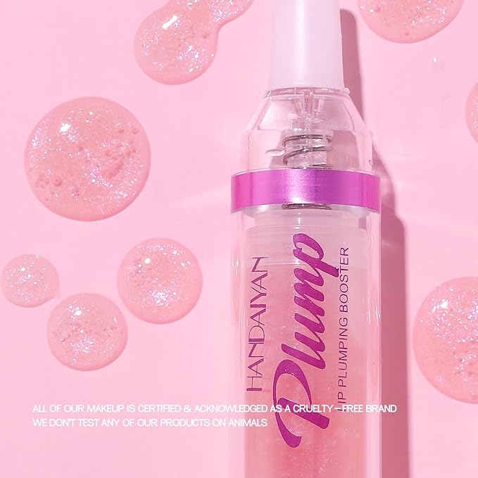 Lip Plumping Booster, Spicy Lip Lipstick, Lifter Gloss, Hydrating, Volumizes High-Shine Lip Plumping Lip Glass Mirror Lip Makeup Lip Glaze Plump & Pout Lip Plumper for Women Girls (04)