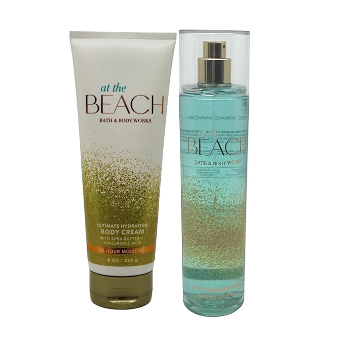 Bath & Body Works At the Beach - Gift Pack for Holiday - Mist 8oz and Body Cream 8oz