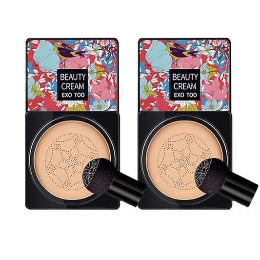2PCS Mushroom Head Air Cushion CC Cream Foundation, Mushroom Head