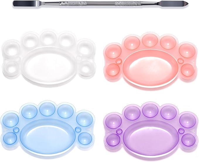 5Pcs ABS Makep Palette Nail Painting Palette