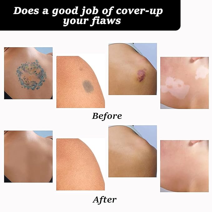 Tattoo Cover Up, Invisible Waterproof Concealer,Long Lasting Professional