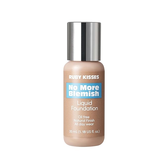 Ruby Kisses Liquid Foundation No More Blemish Oil-Free 1.18 Fl Oz