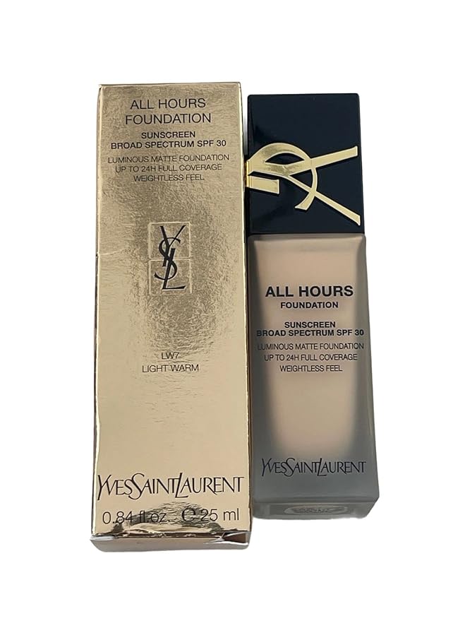 YSL All Hours Luminous Matte Foundation (LW7) Skin Foundation Concealer