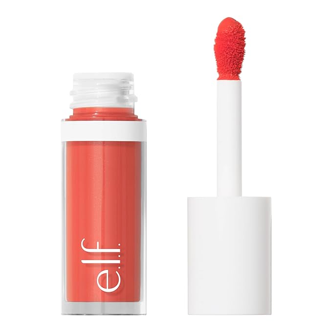 e.l.f. Camo Liquid Blush, Long-lasting Liquid Blush For Coral Crush
