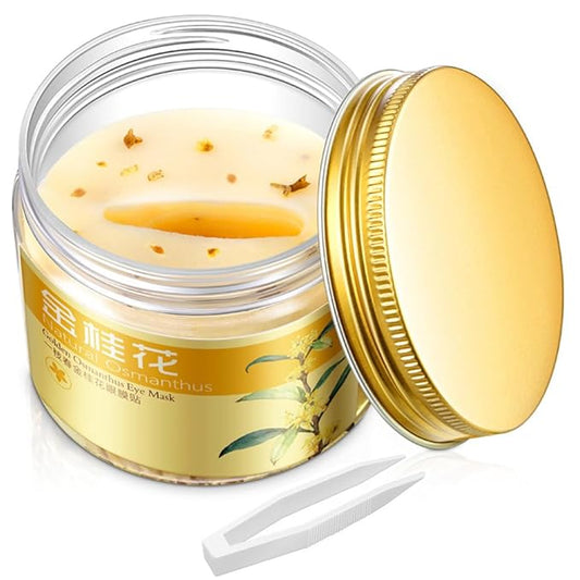 Gold osmanthus eye mask,24k gold