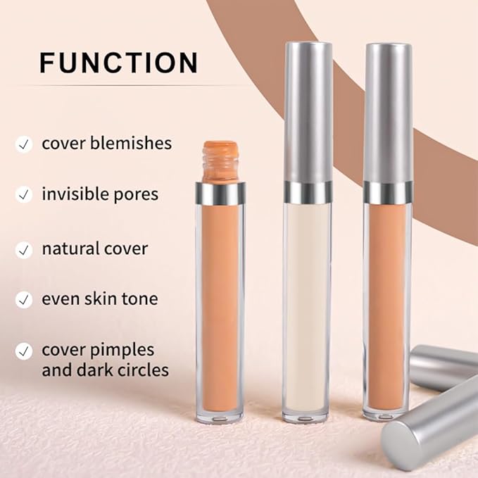 Kaely 2Pcs Hydrating Concealer Wand,Full Coverage Liquid under