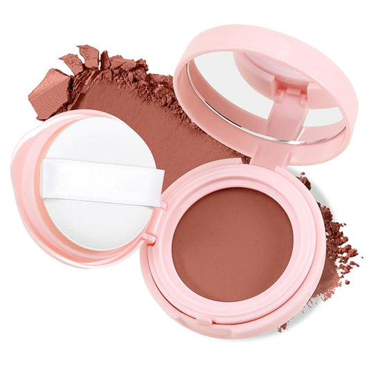 AFGHOZ Pink Cream Blush Powder, Matte Blush Shadow Mature Skin