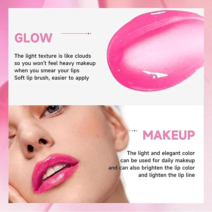 2PCS Color Changing Lip Oil Lip Care，2024 New Magic Black Color Changing Lip Oil and Magic Color Changing Lip Oil PH，Moisturizing Lip Glow Oil Plumping Glimmer Glow Lipstick Non-sticky