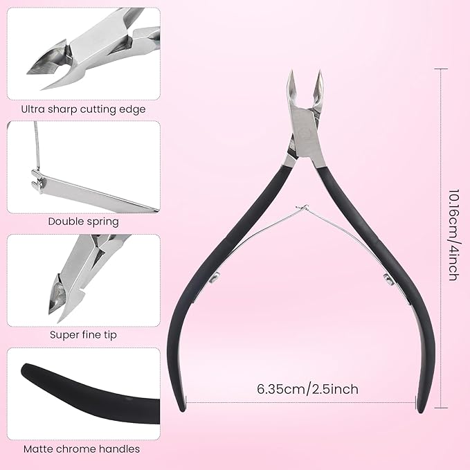 Cuticle trimmer with cuticle pusher,cuticle