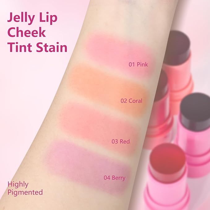 Water Jelly Tint Blush,Jelly Blush Lip Cheek Tint Fl oz 5g