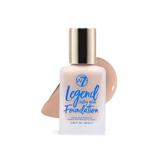 W7 Legend Foundation - Creamy Liquid Foundation for (Natural Beige) 28ml