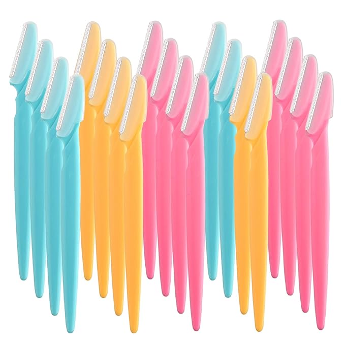 FEPITO Eyebrow Razor Shaper Shavers Trimmers for Women and Men Face Hair Removers Multipurpose Exfoliating Face Razor