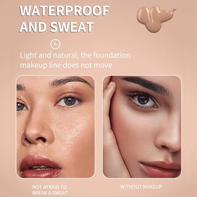 Matte Cream Oil Free Concealer Foundation Pack with