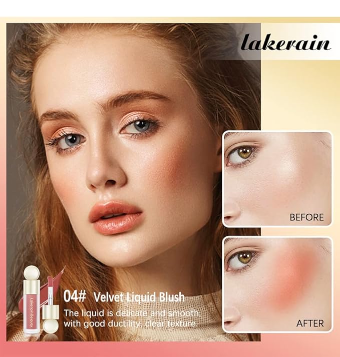 MEICOLY Matte Dewy Liquid Blush,Super Natural Cream Blush