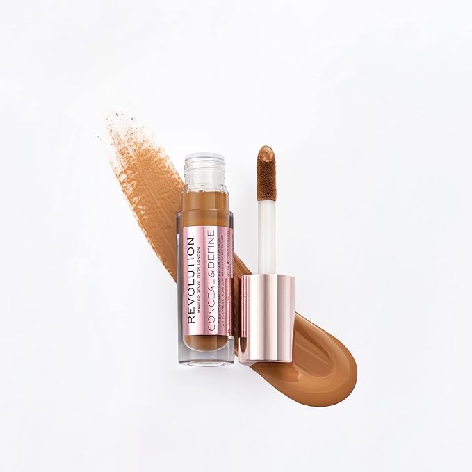 Makeup Revolution Conceal & Define Concealer, Full Coverage 4ml