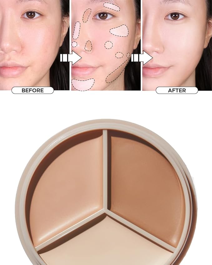 THESAEM Cover Perfection Triple Pot Concealer – 3 Contour Beige