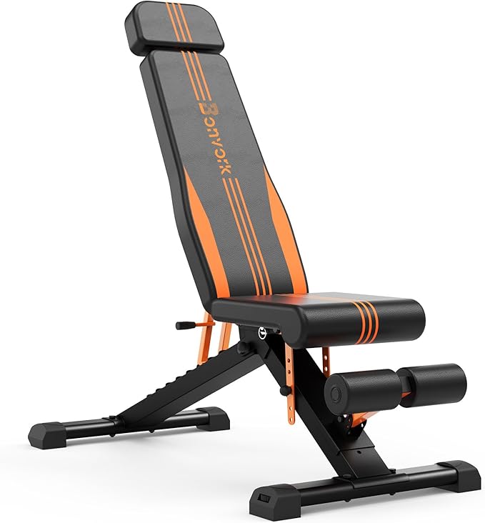 800/880LBS Adjustable Weight Bench - Bonvork Foldable Workout 80 X 40MM Heavy